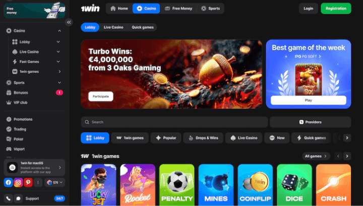 Página Web de 1win