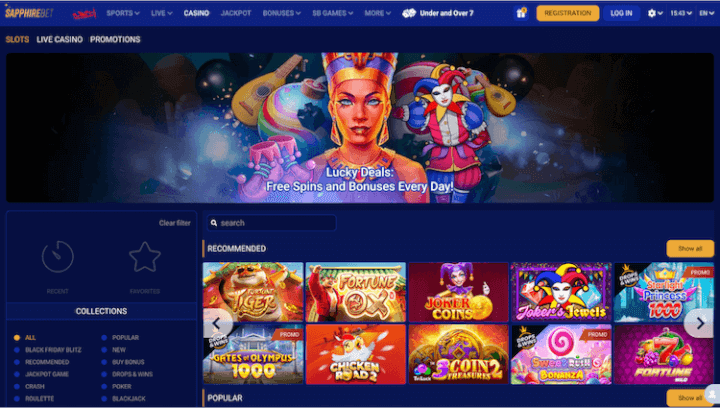 Página Web de SapphireBet