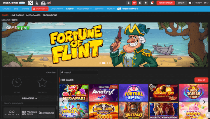 Página Web de Megapari