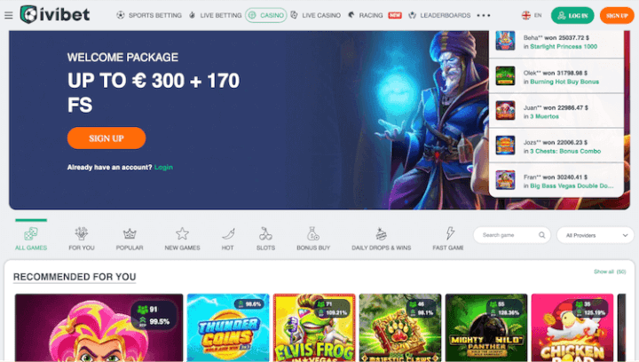 Página Web de Ivibet